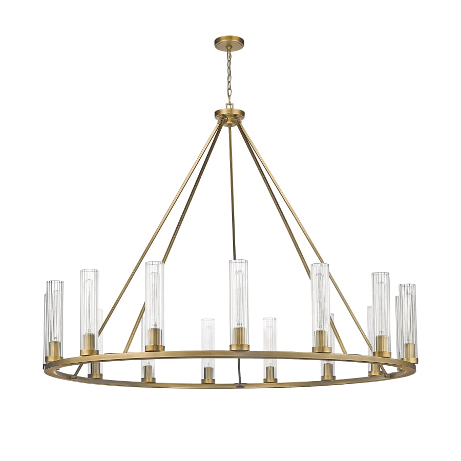 James Allan Hartman 15 Light 60" Wide Pillar Candle Ring Chandelier