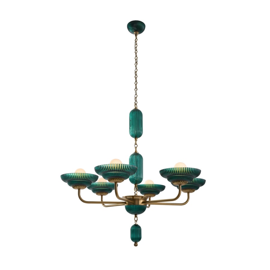 Kalco Verde 6 Light 40" Wide Chandelier
