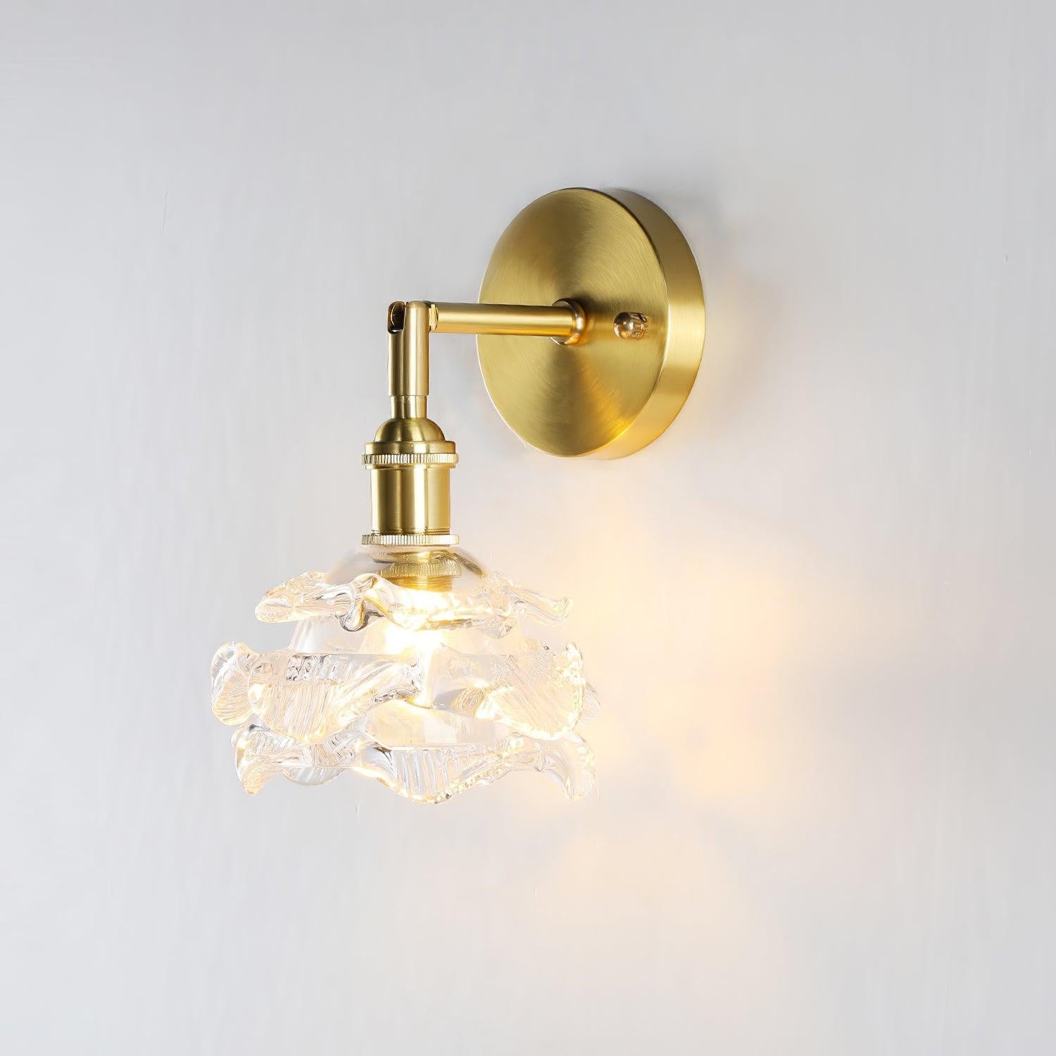 Karella Brass Globe Wall Lamp