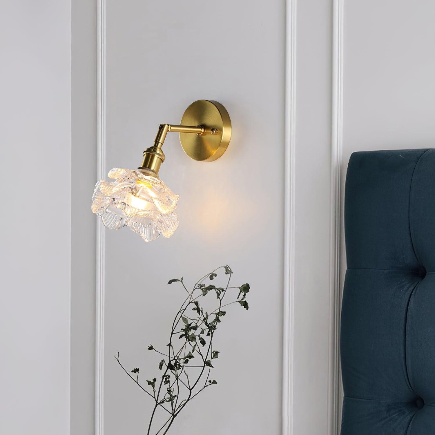 Karella Brass Globe Wall Lamp
