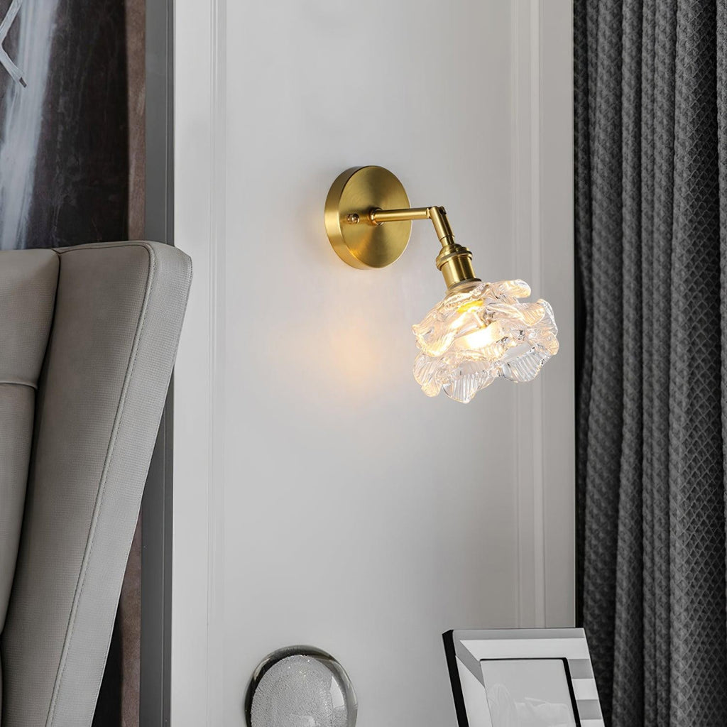 Karella Brass Globe Wall Lamp