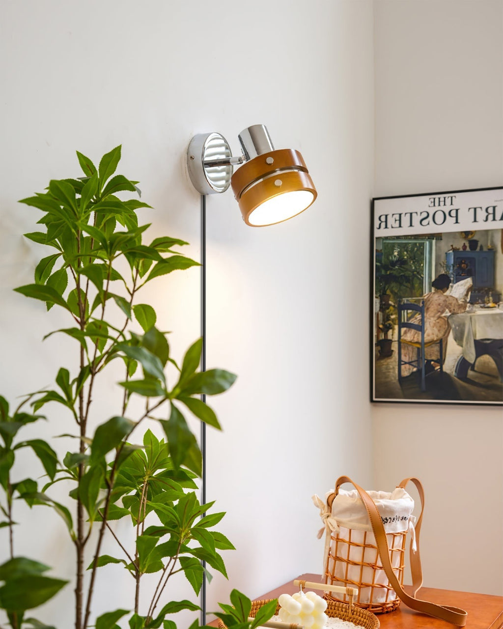 Karyon Adjustable Plug-in Wall Lamp