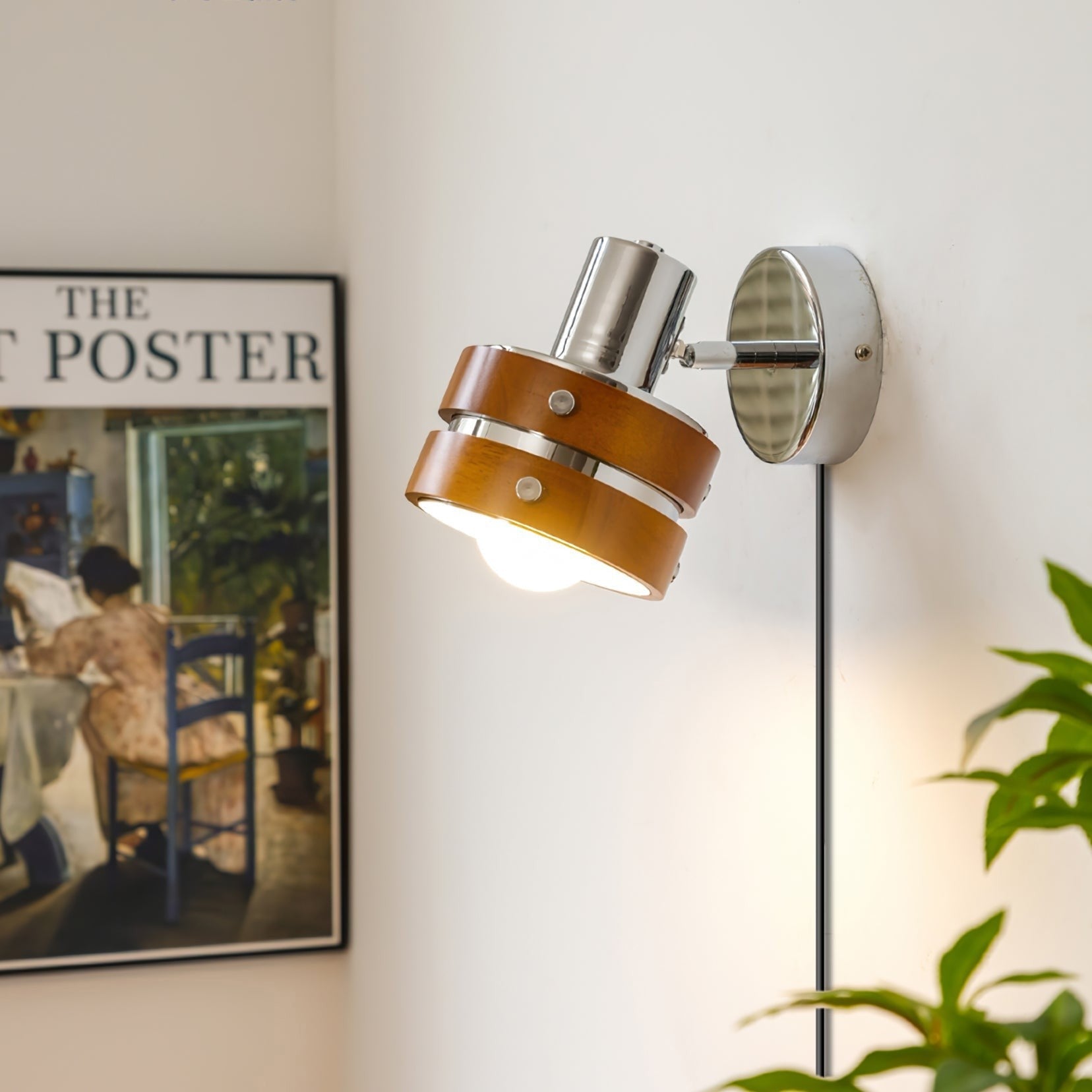 Karyon Adjustable Plug-in Wall Lamp