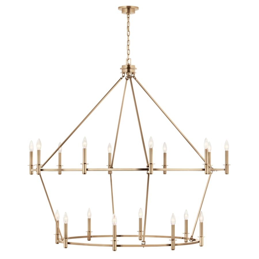 Kichler Carrick 18 Light 55" Wide Taper Candle Ring Chandelier