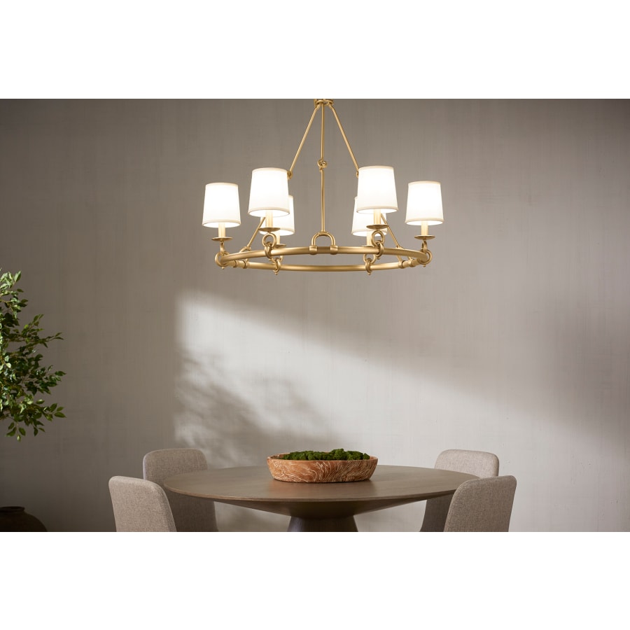 Kohler Lighting Terret 6 Light 36" Wide Taper Candle Ring Chandelier