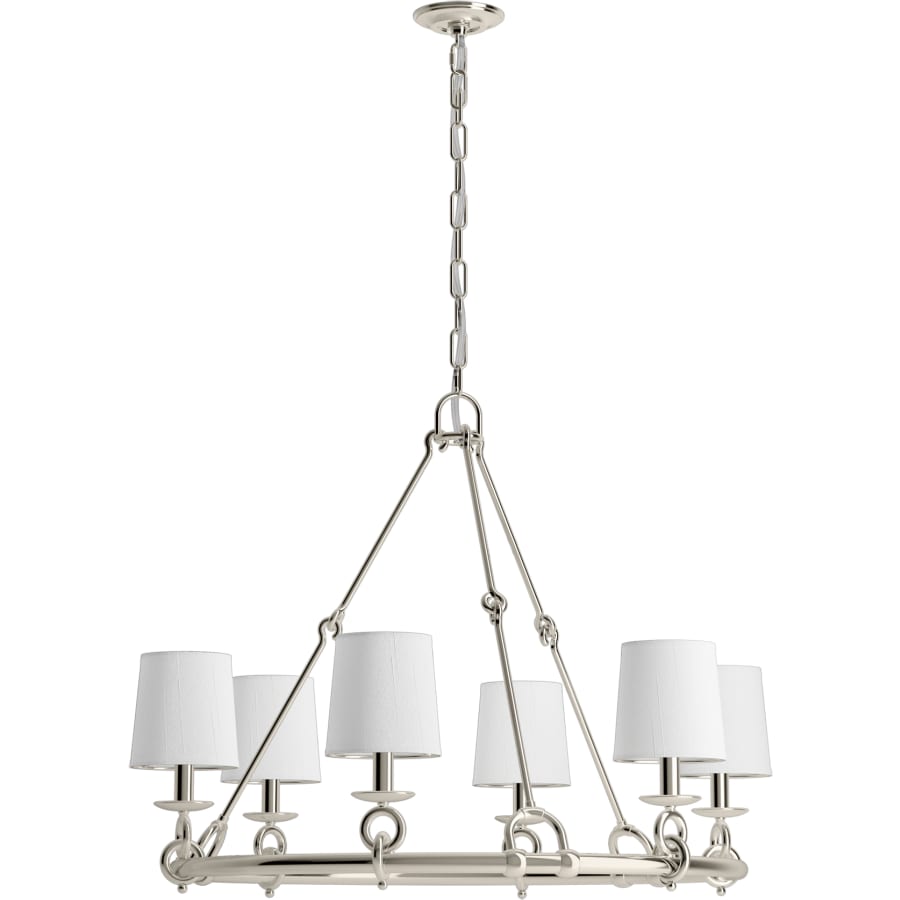 Kohler Lighting Terret 6 Light 36" Wide Taper Candle Ring Chandelier