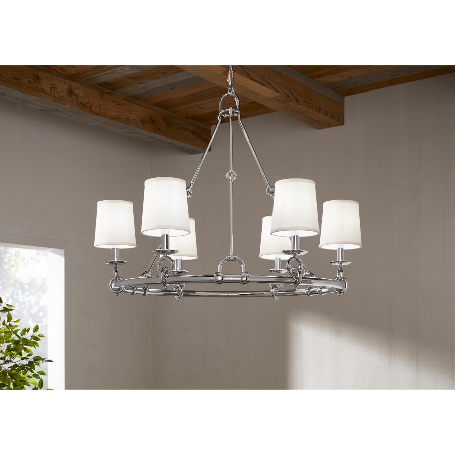 Kohler Lighting Terret 6 Light 36" Wide Taper Candle Ring Chandelier
