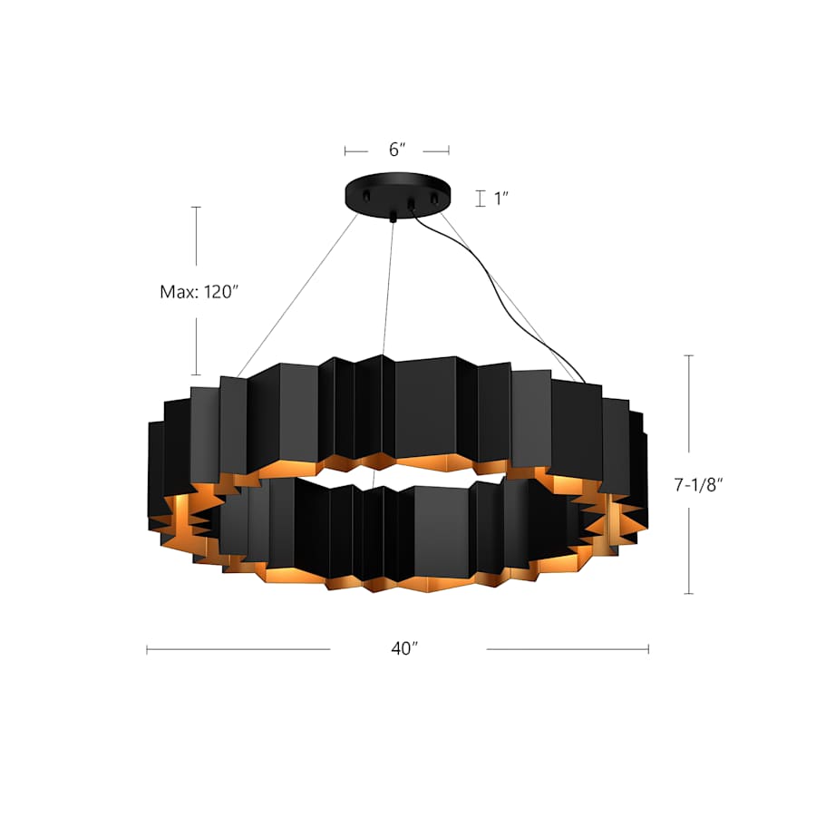 Kuzco Lighting Akira 12 Light Ring Chandelier
