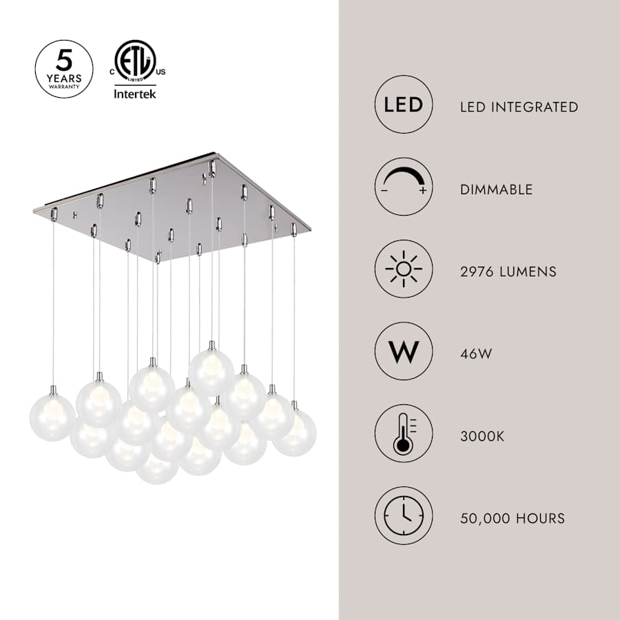 Kuzco Lighting Bolla 21" Wide Globe Chandelier