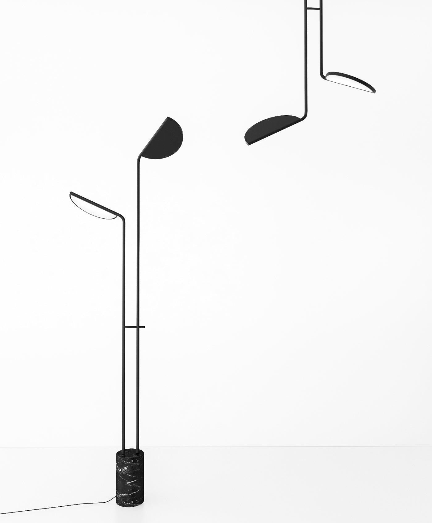 Leafline Marble Floor Lamp
