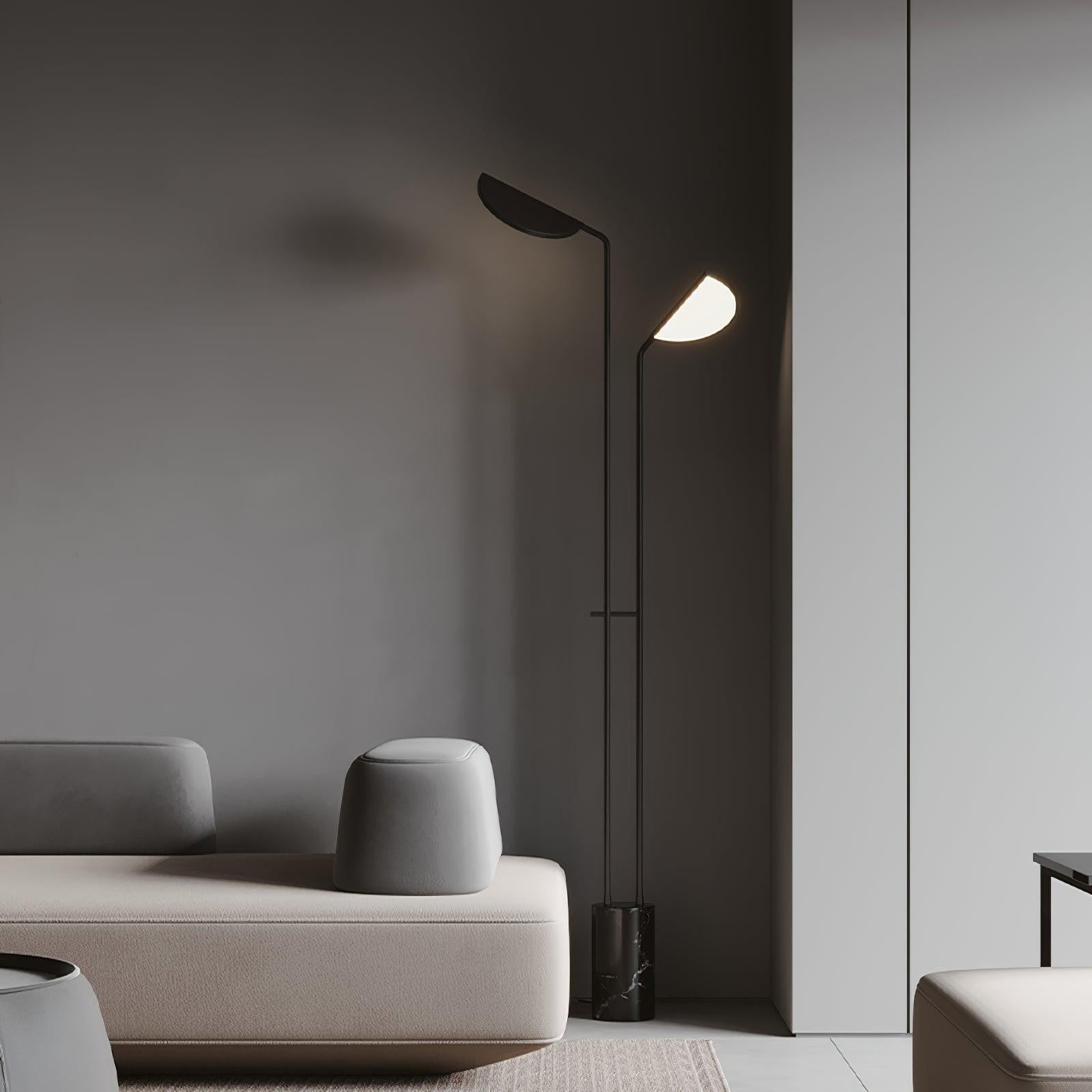 Leafline Marble Floor Lamp