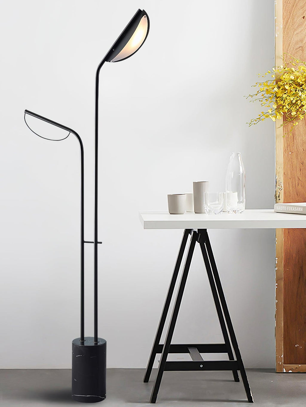 Leafline Marble Floor Lamp