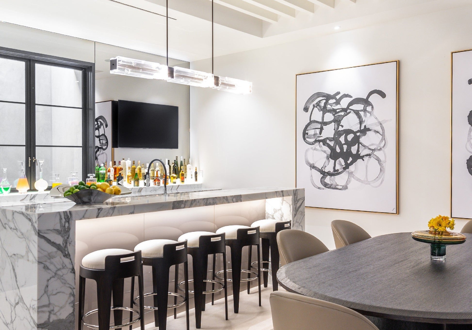 Ledgestone Minimalist Linear LED Chandelier