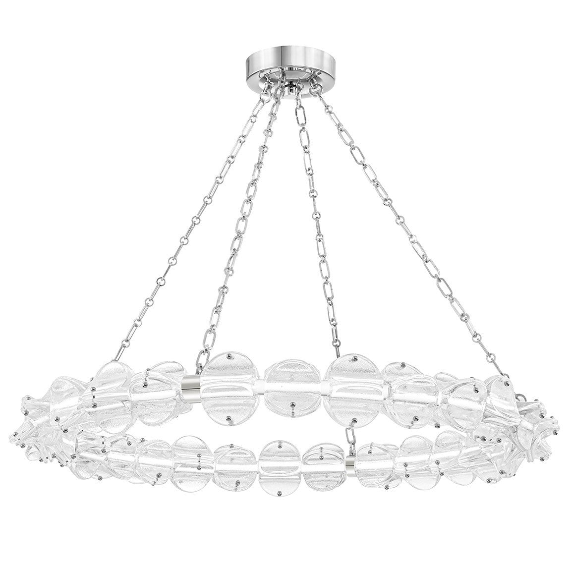 Lindale Brass Glass Statement Chandelier