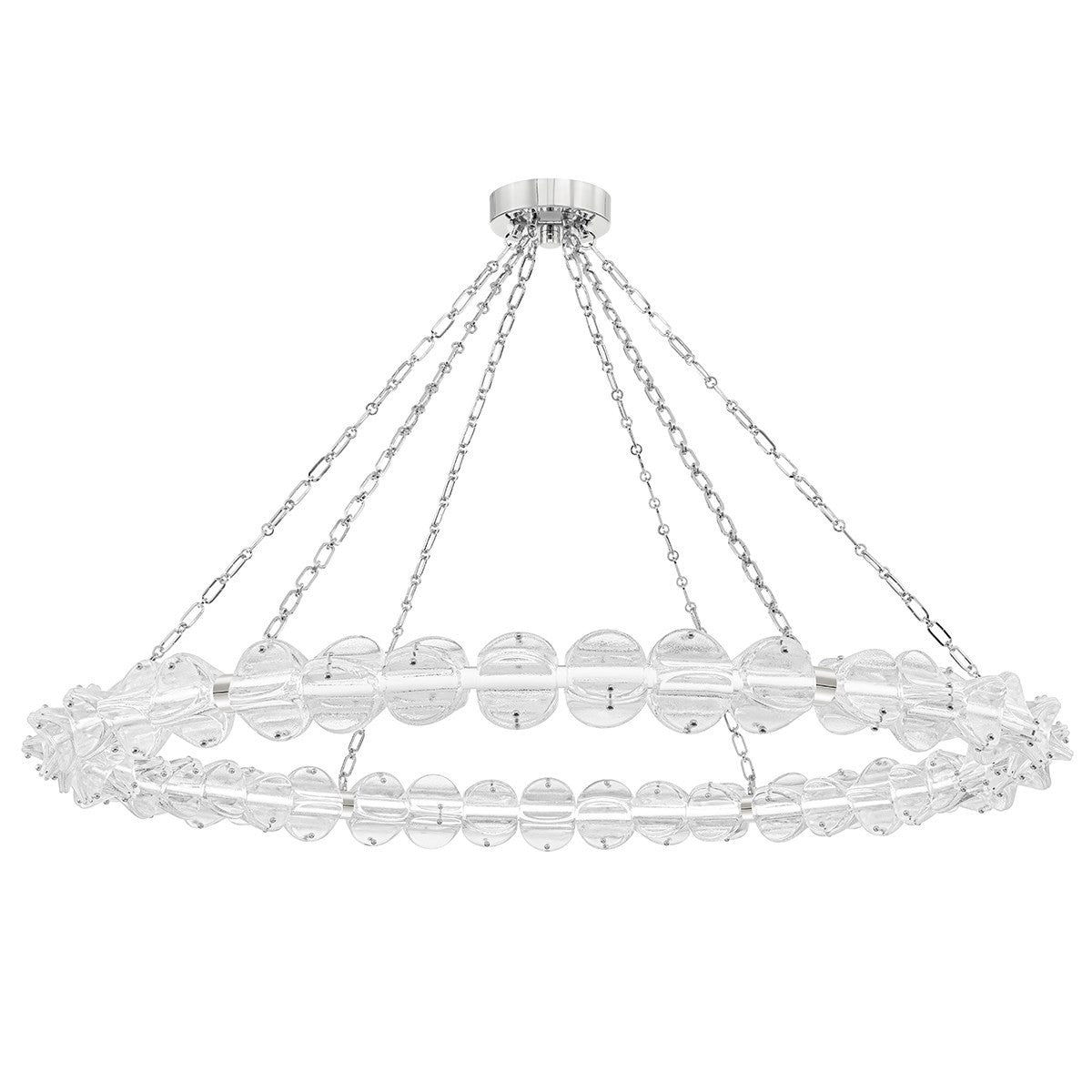 Lindale Brass Glass Statement Chandelier