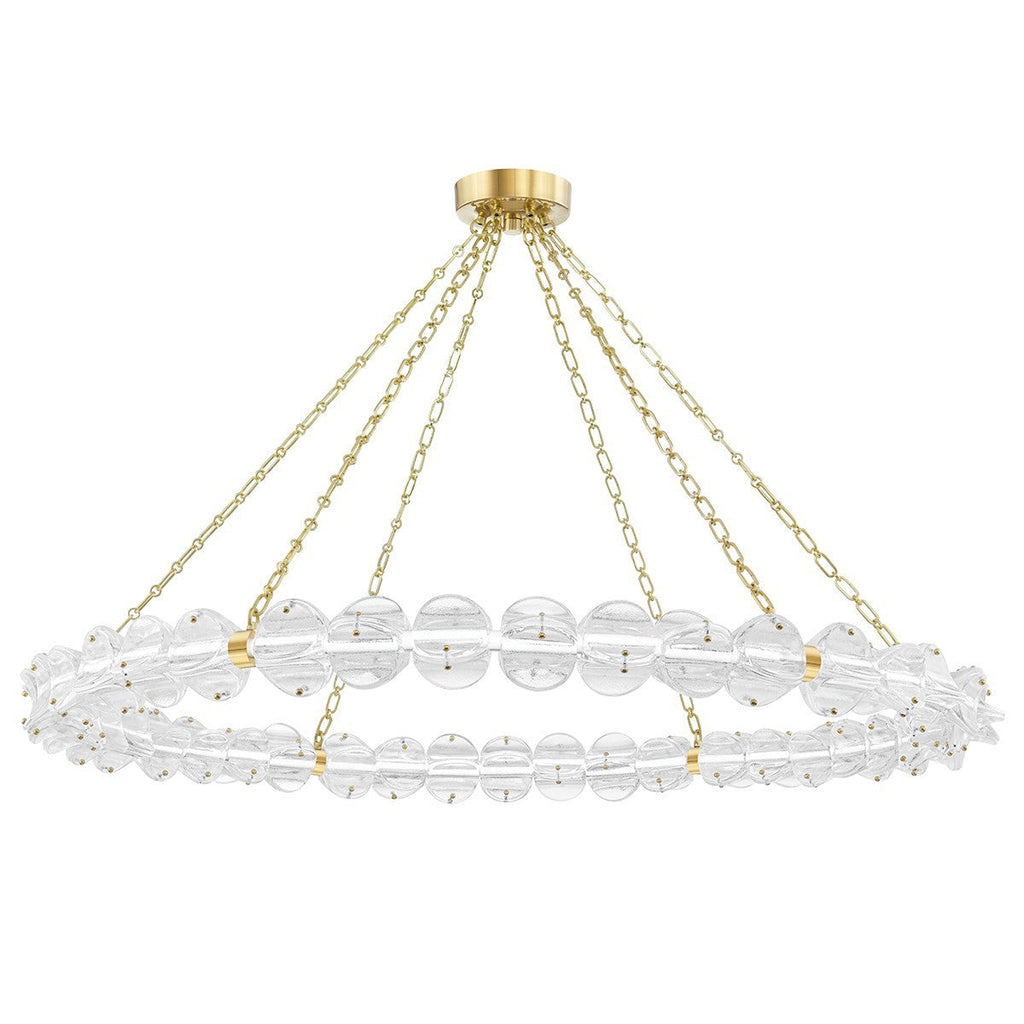 Lindale Brass Glass Statement Chandelier