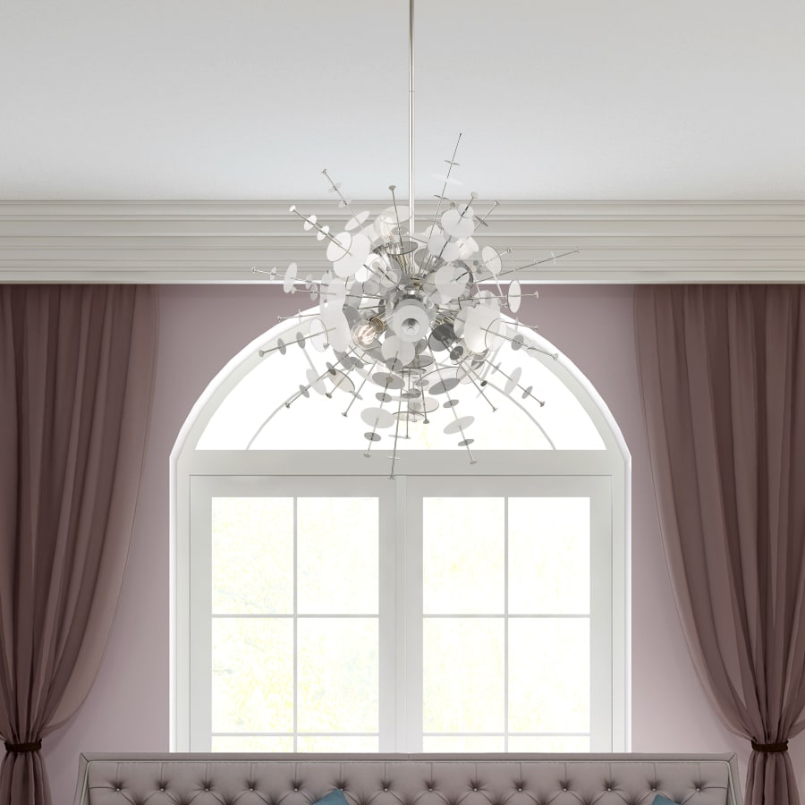 Livex Lighting Circulo 6 Light 30" Wide Sputnik Chandelier