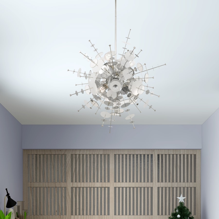Livex Lighting Circulo 6 Light 30" Wide Sputnik Chandelier