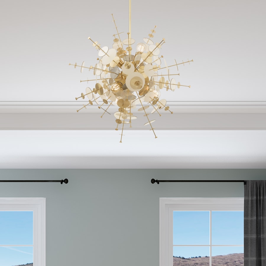 Livex Lighting Circulo 6 Light 30" Wide Sputnik Chandelier
