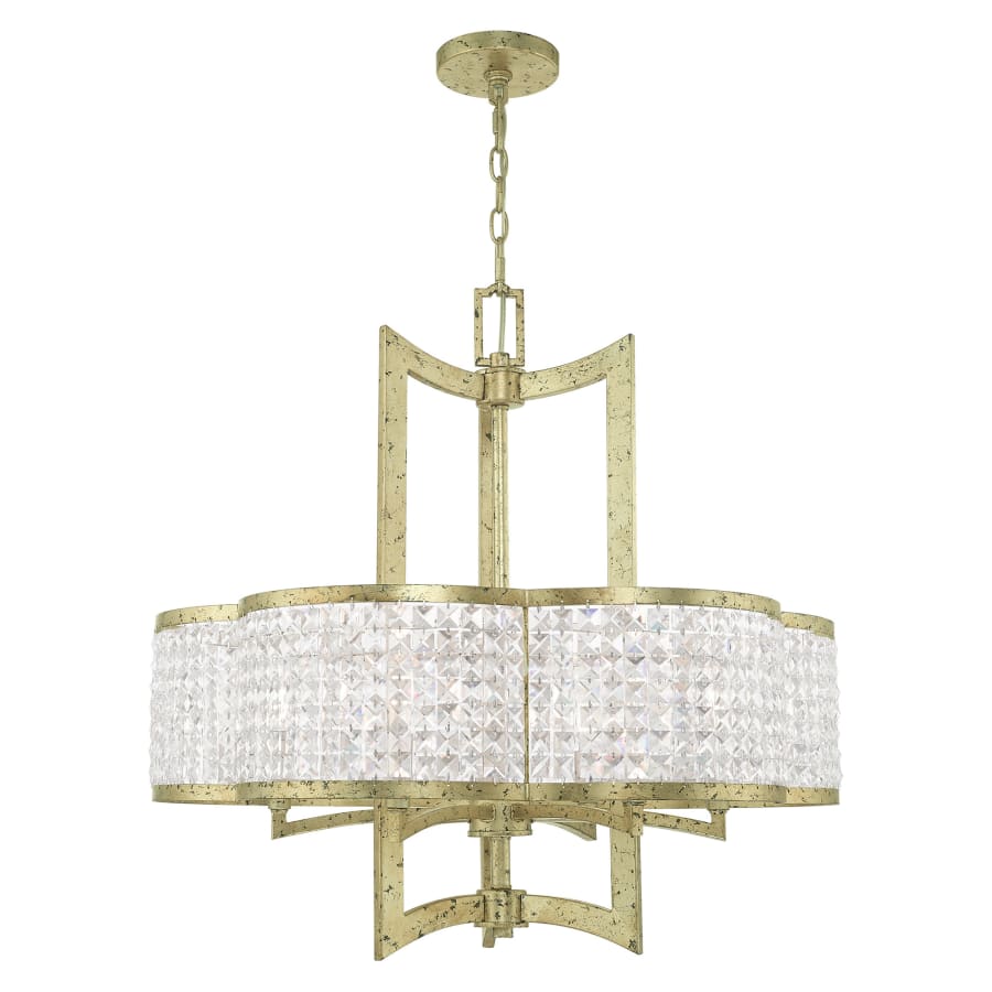 Livex Lighting Grammercy 6 Light 26" Wide Single Chandelier with Clear Crystal Diffusers