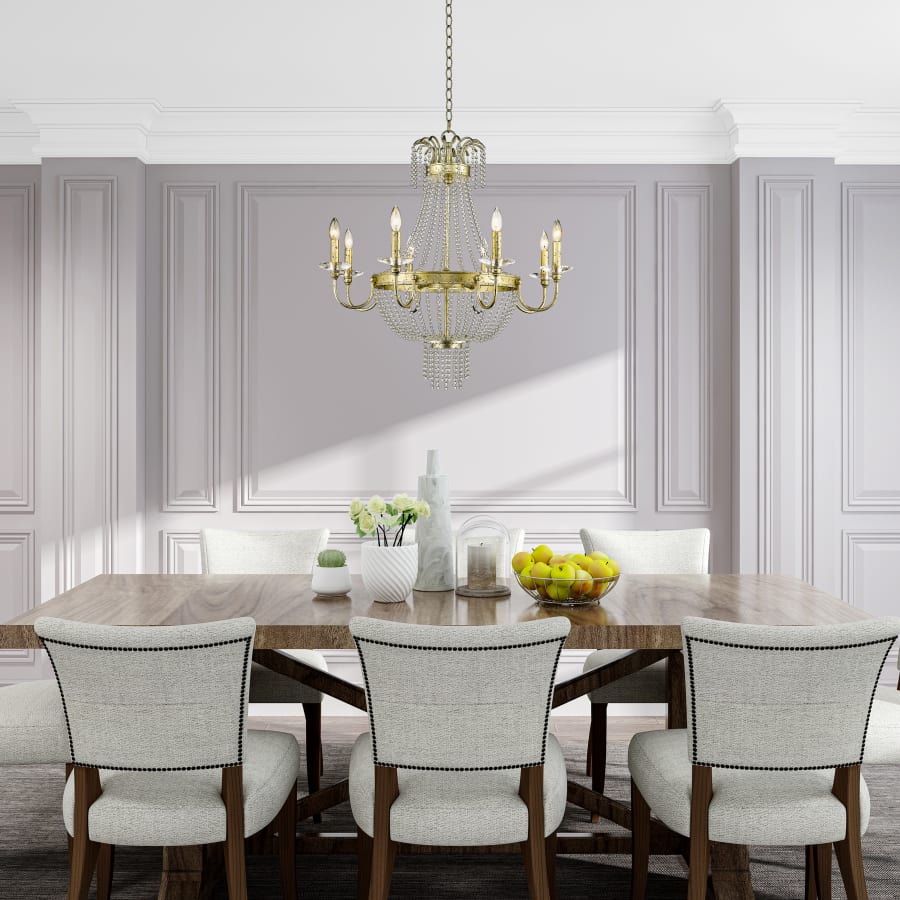 Livex Lighting Valentina 8 Light 1 Tier Chandelier