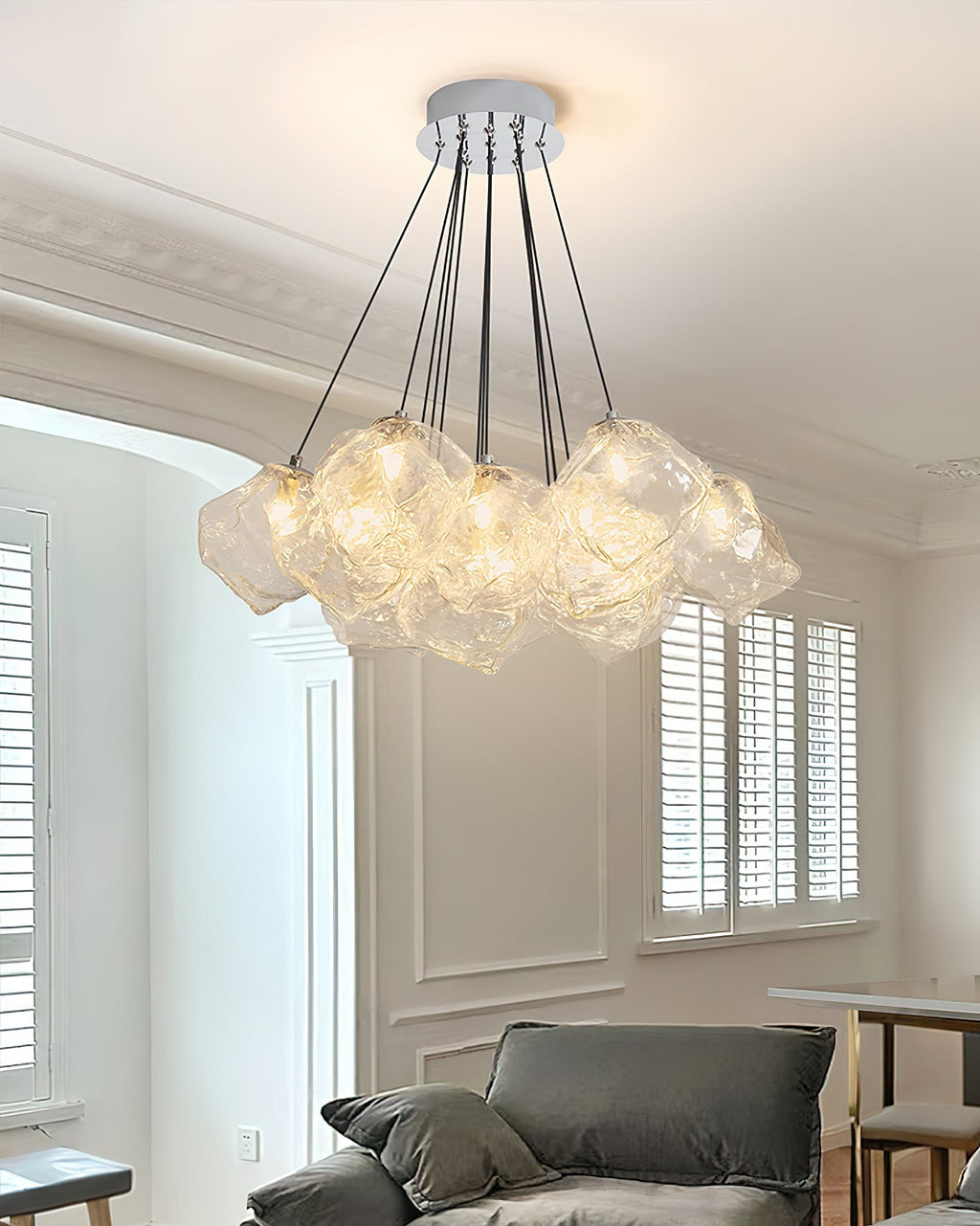Lumivra Crystal Cluster Chandelier