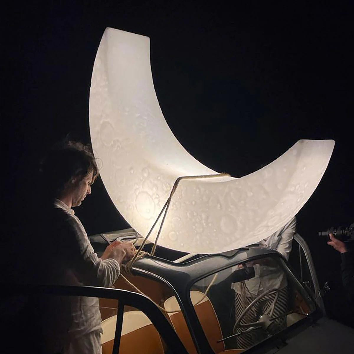 Lunaris Crescent Floor Lamp