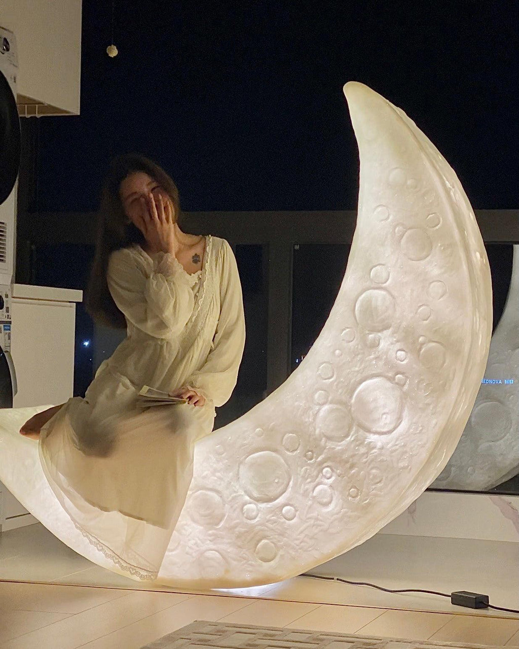 Lunaris Crescent Floor Lamp