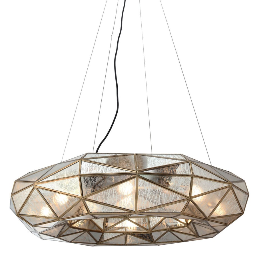 Metropolitan Geo-Gem 8 Light 36" Wide Ring Chandelier