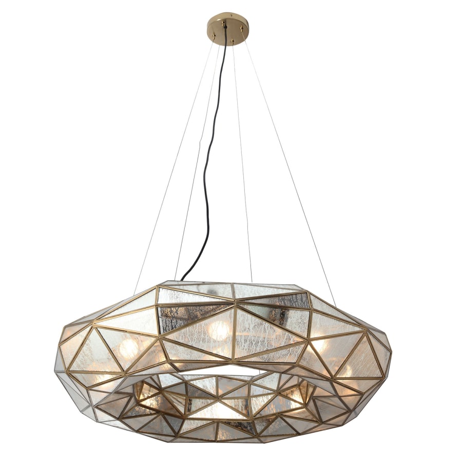 Metropolitan Geo-Gem 8 Light 36" Wide Ring Chandelier