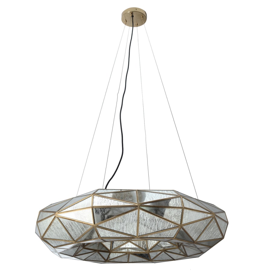 Metropolitan Geo-Gem 8 Light 36" Wide Ring Chandelier