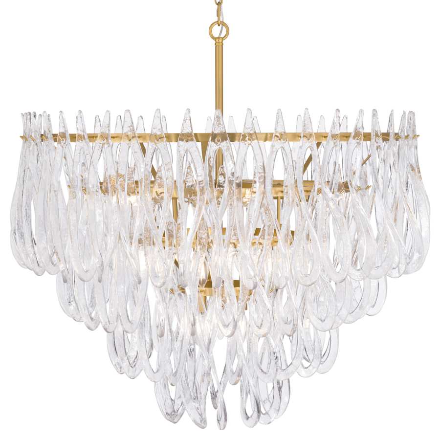 Metropolitan Glassara 15 Light 40" Wide Waterfall Chandelier