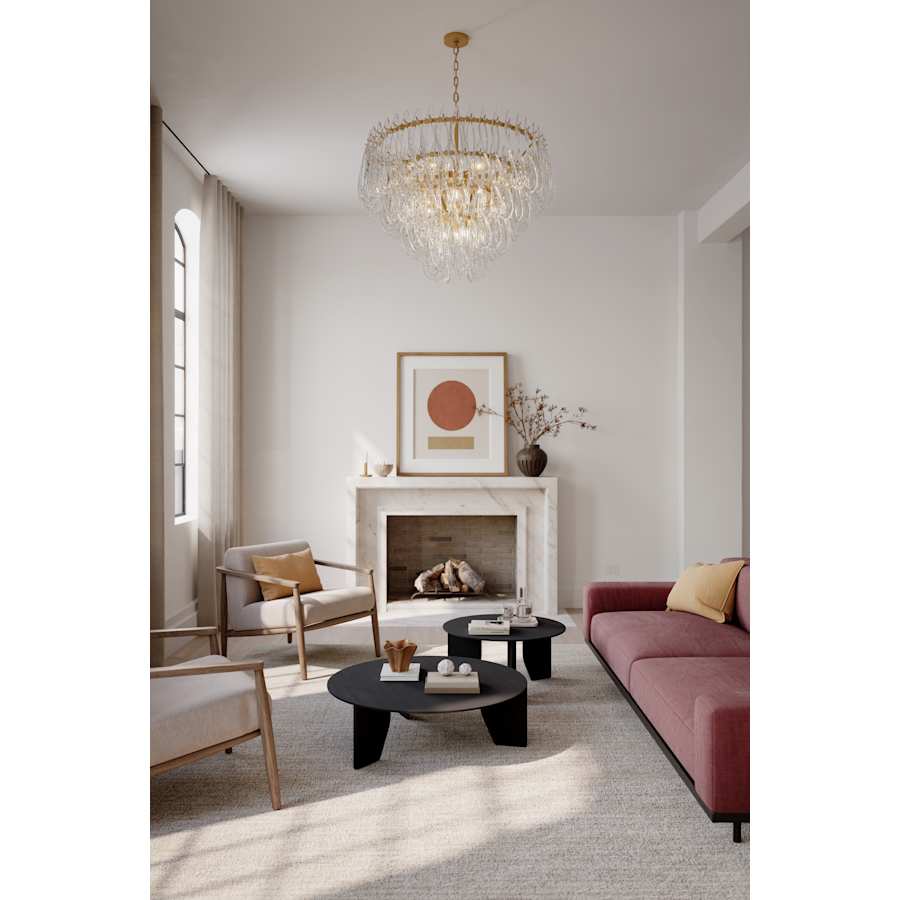 Metropolitan Glassara 15 Light 40" Wide Waterfall Chandelier