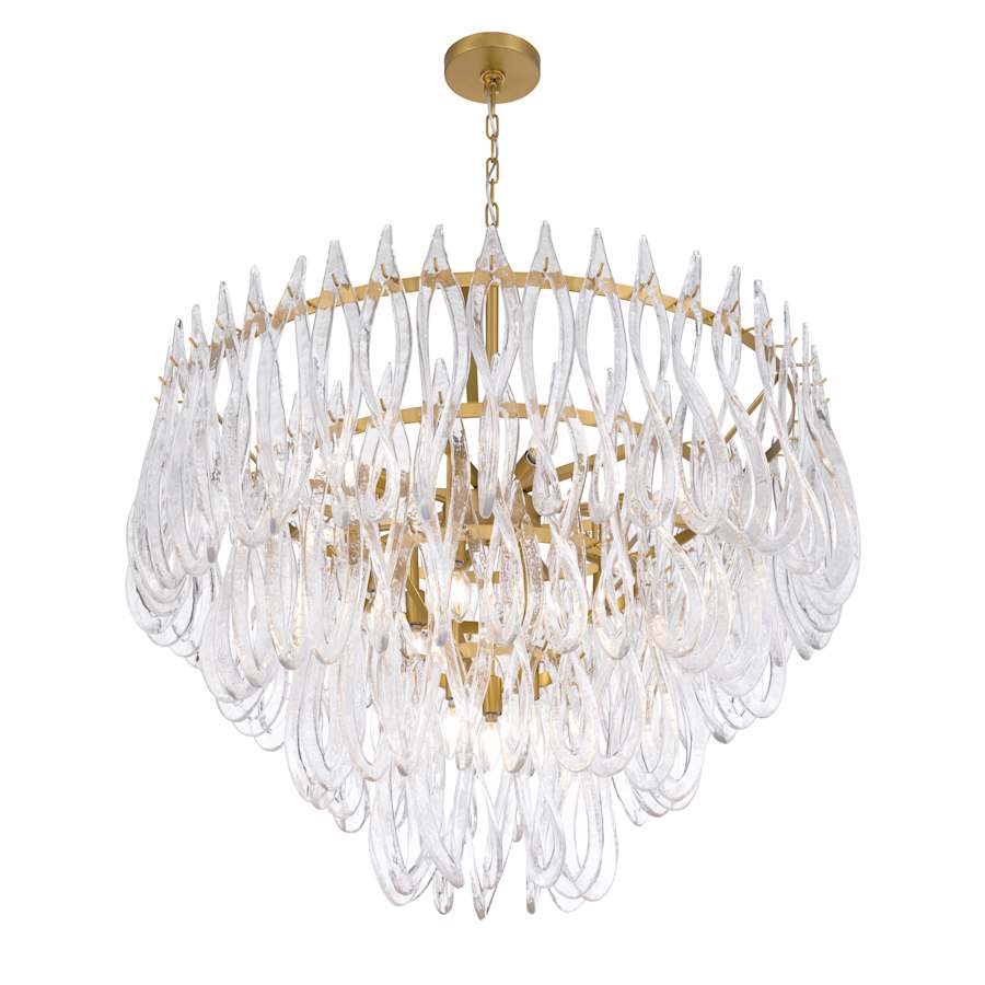 Metropolitan Glassara 15 Light 40" Wide Waterfall Chandelier