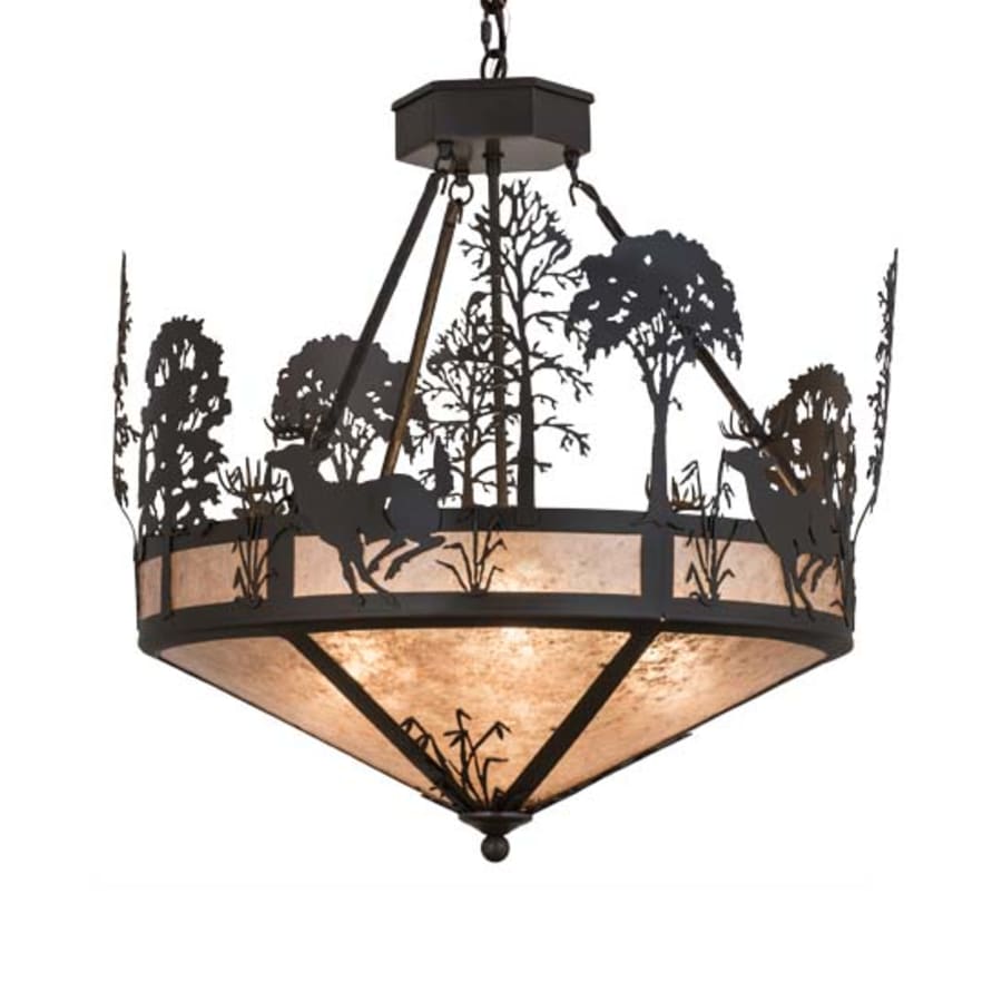 Meyda Tiffany Deer on the Loose 4 Light 26" Wide Pendant