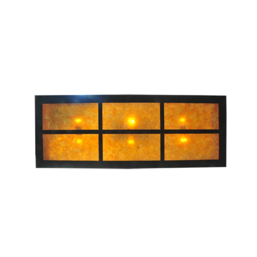 Meyda Tiffany Fleur-de-lis 6 Light 48" Wide Suspension Linear Pendant