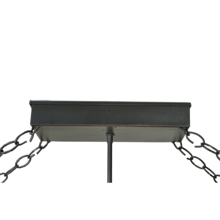 Meyda Tiffany Fleur-de-lis 6 Light 48" Wide Suspension Linear Pendant