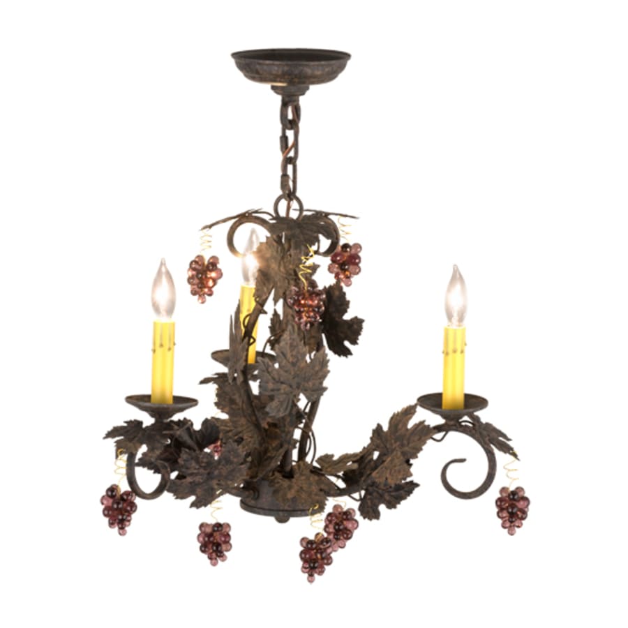 Meyda Tiffany Vineyard 3 Light 18" Wide Taper Candle Style Chandelier