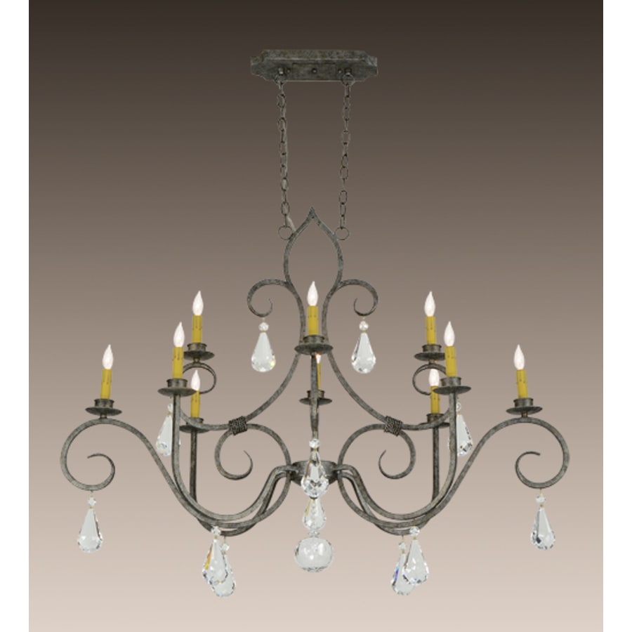 Meyda Tiffany Celine 10 Light 28" Wide Crystal Candle Style Chandelier