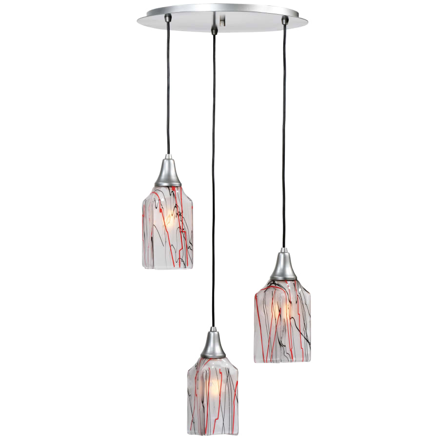 Meyda Tiffany 19" W Licorice 3 Light Shower Flush Mount Ceiling Fixture