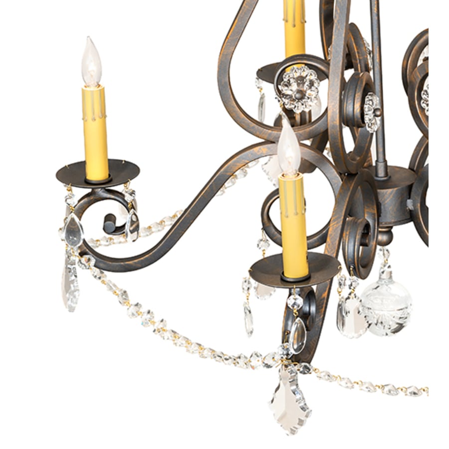 Meyda Tiffany Adrianna 5 Light 26" Wide Crystal Candle Style Chandelier