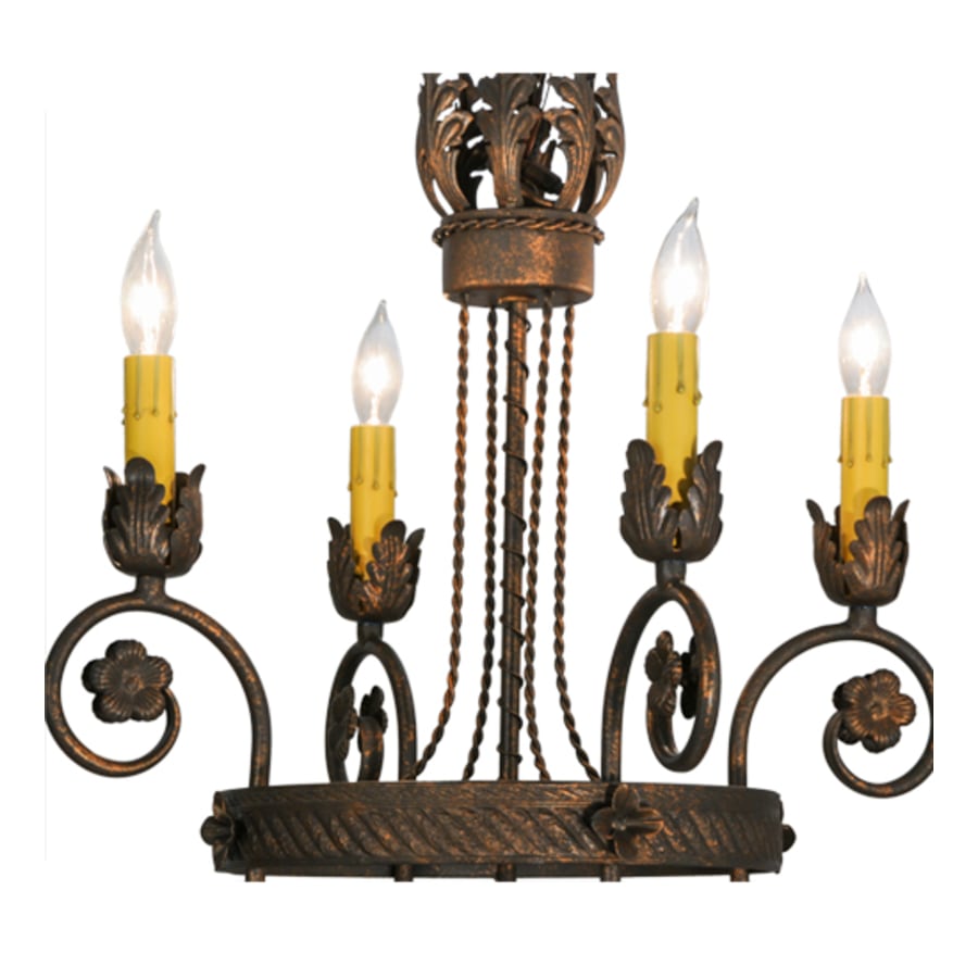 Meyda Tiffany Antonia 4 Light 18" Wide Taper Candle Style Chandelier