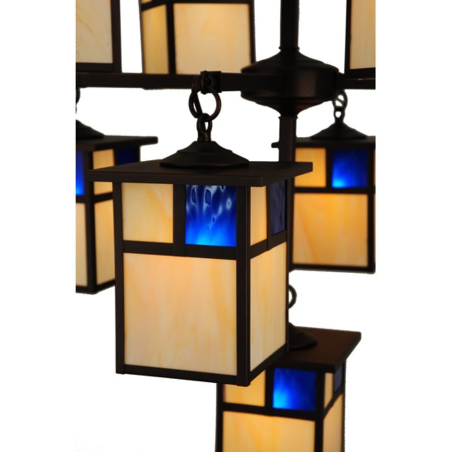 Meyda Tiffany Hyde Park T Mission 9 Light 32" Wide Chandelier