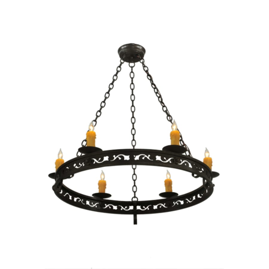 Meyda Tiffany Sagebrush 6 Light 36" Wide Taper Candle Style Chandelier