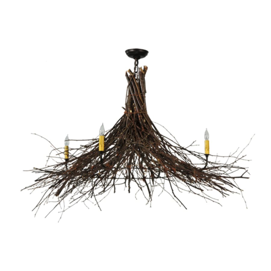 Meyda Tiffany Twigs 4 Light 48" Wide Taper Candle Style Chandelier