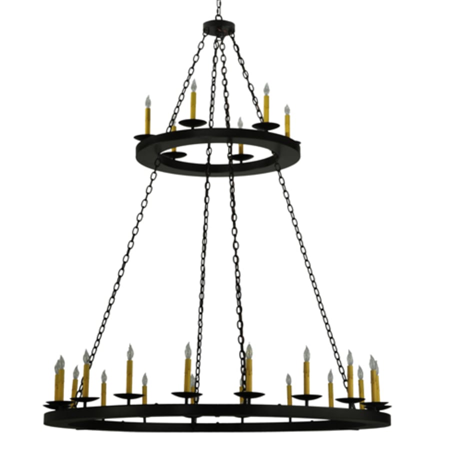 Meyda Tiffany Loxley 24 Light 61" Wide Taper Candle Style Chandelier