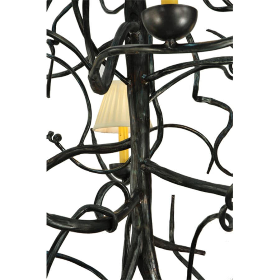 Meyda Tiffany Winter Solstice 6 Light 50" Wide Wrought Iron Chandelier
