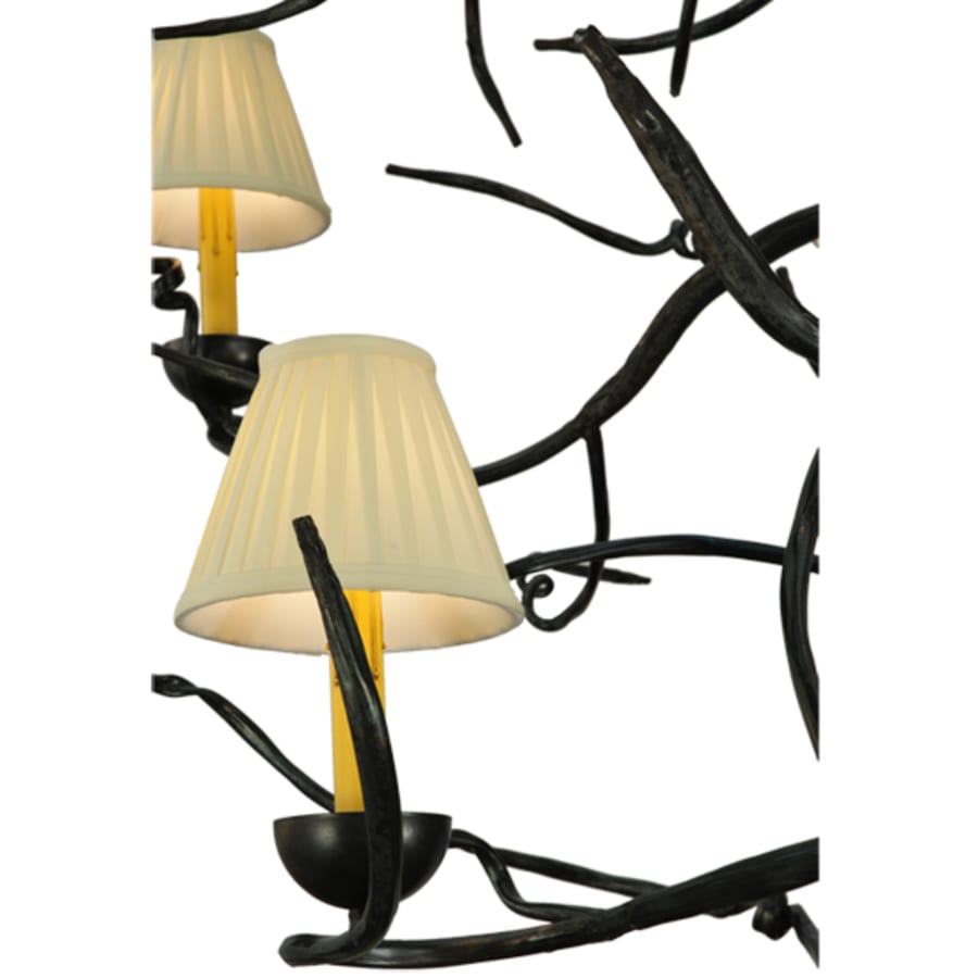 Meyda Tiffany Winter Solstice 6 Light 50" Wide Wrought Iron Chandelier