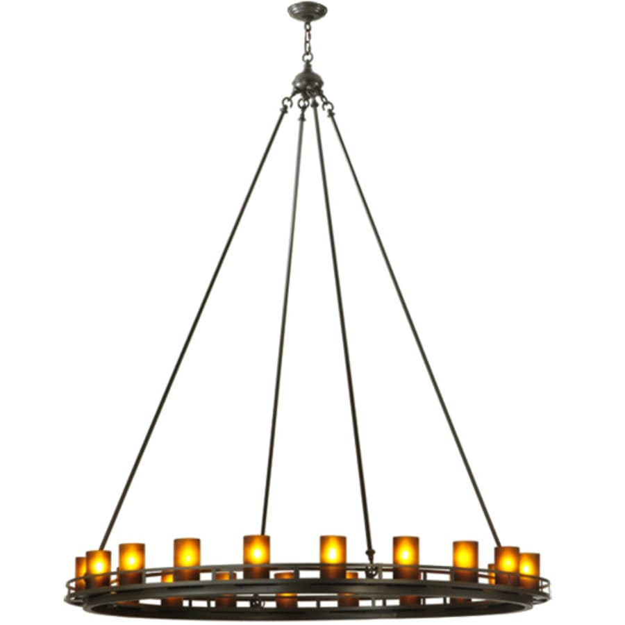 Meyda Tiffany Barbury 20 Light 60" Wide Pillar Candle Style Chandelier