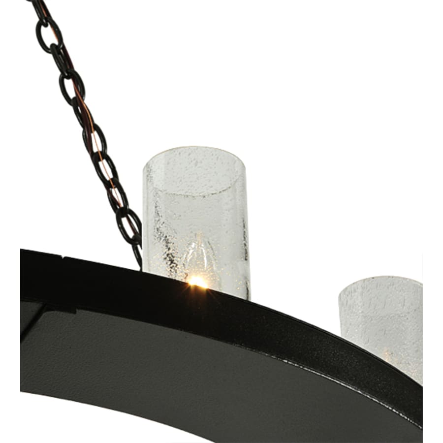 Meyda Tiffany Loxley 36 Light 72" Wide Pillar Candle Style Chandelier with Clear, Seedy Glass Shades - Timeless Bronze Finish